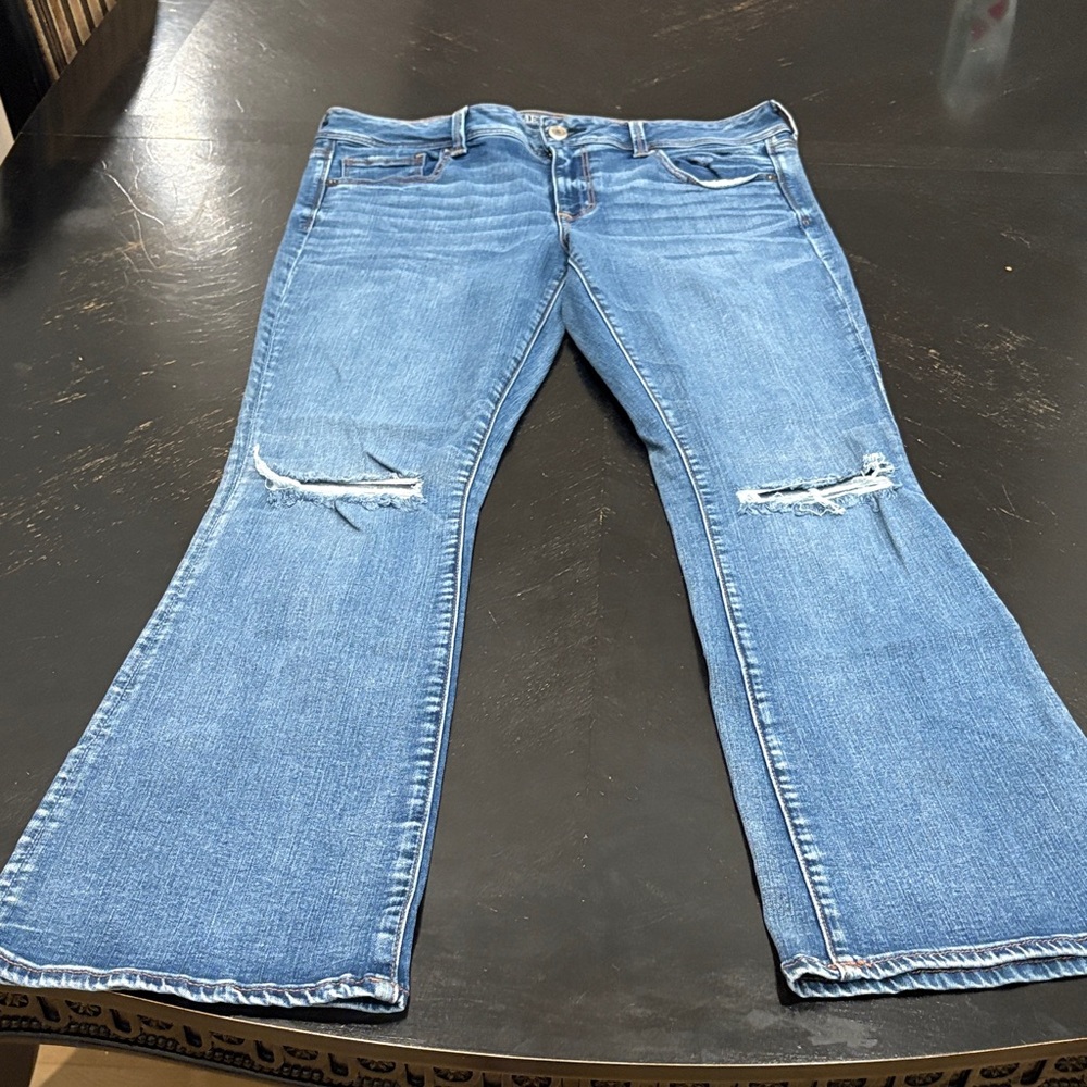 American Eagle Outfitters Light Blue Flare Jeans